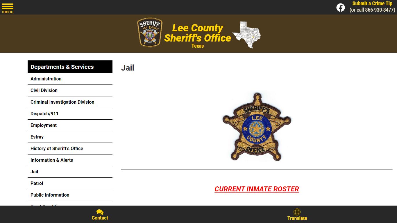 Jail - Lee County Sheriff TX